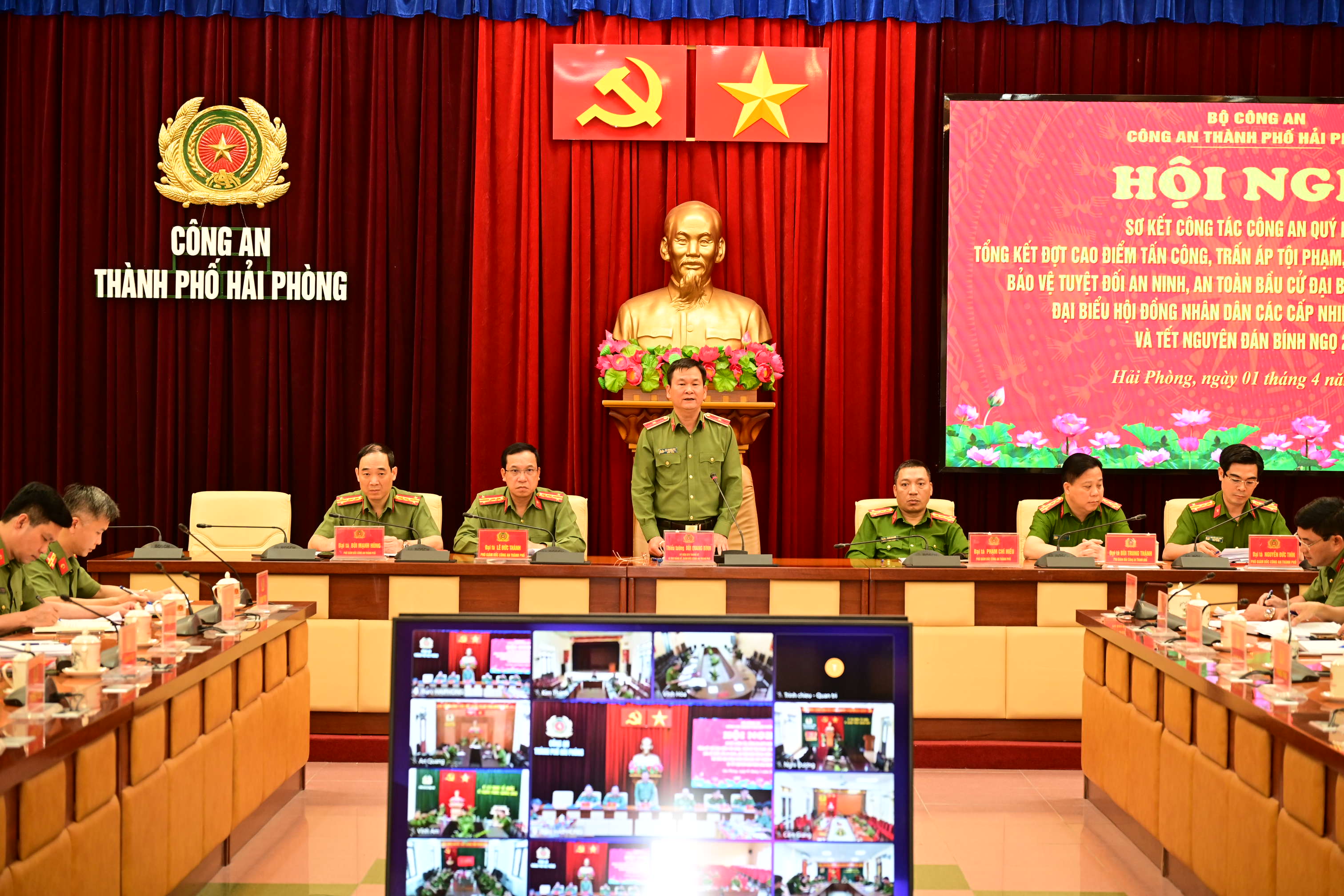 Công an thành phố sơ kết công tác quý 1 năm 2026: Phạm pháp hình sự toàn thành phố giảm 22,3%